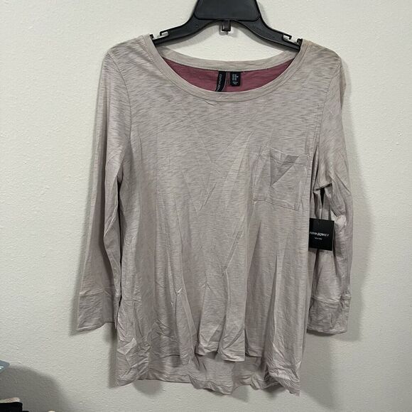 Cynthia Rowley NWT gray Long Sleeve Blouse Women’s Size M - Picture 1 of 4